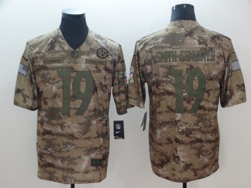 Men Pittsburgh Steelers #19 Smith-schuster Camo Nike Limited NFL Jersey